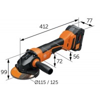 Шлифовальная машина FEIN CCG 18-115-10 PD AS