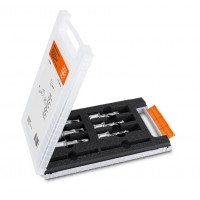 Комплект спиральных сверл HSS с переходником Weldon 3/4"